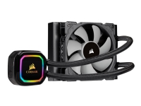 CORSAIR iCUE H60i RGB PRO XT - Væskekjølesystem for prosessor - (for: LGA1156, AM2, LGA1366, AM3, LGA1155, LGA2011, LGA1150, LGA1151, AM4, LGA2066, LGA1200) - aluminium med kobberbasis - 120 mm