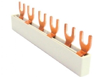AEG Sløjfeskinne 2P 12 moduler 6 stk. 2 komponenter med gaffel L1-L2-L1-L2. Tværsnit max. 10 mm²