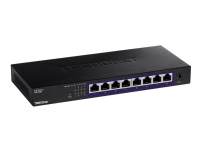 TRENDnet TEG S380 - Switch - ikke-styrt - 8 x 100/1000/2.5G - veggmonterbar