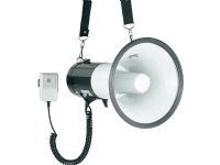 SpeaKa Professional JE-583 Megafon med håndmikrofon, med holdesele, Integreret lyd