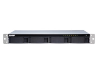 QNAP TS-431XeU, NAS, Rack (1U), Annapurna Labs, Alpine AL-314, 48 TB, Aluminium, Sort