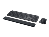 Logitech MX Keys Combo for Business - Tastatur- og mussett - bakbelysning - trådløs - Bluetooth LE - QWERTY - Skandinavisk - grafitt