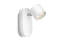 Philips MyLiving - Vegglampe - LED - 4 W - varmt hvitt lys - 2700 K - hvit