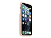 Apple Smart - Batterikasse baksidedeksel for mobiltelefon - silikon, elastomer - rosa sand - for iPhone 11 Pro