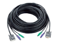 ATEN MasterView - Tastatur / video / musekabel (KVM) - PS/2, HD-15 (VGA) (hann) til PS/2, HD-15 (VGA) (hunn) - 5 m