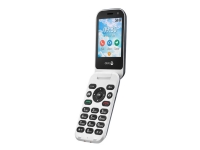 DORO 7081 - 4G funksjonstelefon - dobbelt-SIM - RAM 512 MB / 4 GB - microSD slot - 320 x 240 piksler - rear camera 5 MP - front camera 0,3 MP - svart, hvit