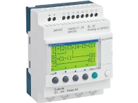 Zelio Logic SR2 Kompakt smart relæ / programmerbar controller 12 I/Os, 24 V DC, med LCD
