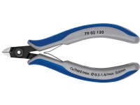 Knipex 79 02 120, Avbitertang, 6,5 mm, Kromvanadiumstål, Stål, Plast, Blå, Grå, 12 cm