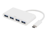 DELTACO USBC-HUB1 - Hub - 4 x USB 3.1 - stasjonær