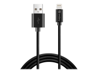 Sandberg - Lightning-kabel - USB hann til Lightning hann - 1 m - svart - for Apple iPad/iPhone/iPod (Lightning)