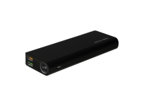 RealPower PB-12000, Svart, Universell, Rektangel, Lithium-Ion (Li-Ion), 12000 mAh, USB