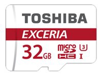 Toshiba EXCERIA M302-EA - Flashminnekort (microSDHC til SD-adapter inkludert) - 32 GB - UHS Class 3 / Class10 - microSDHC UHS-I