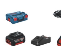 Bosch bore-/skruemaskine 18V - GSR 18V-60 C, inkl. 2x4,0Ah batt. & lader i L-Boxx