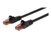 Nedis - Nettverkskabel - RJ-45 (hann) til RJ-45 (hann) - 15 m - UTP - CAT 6 - formstøpt, rund, uten hindringer - svart
