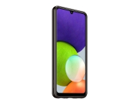 Samsung EF-QA225 - Baksidedeksel for mobiltelefon - termoplast-polyuretan (TPU) - svart, gjennomsiktig - for Galaxy A22