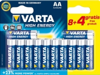 VARTA LONGLIFE POWER AA, BLI 12, Alkaline, 1,5V, LR6 - (12 stk.)