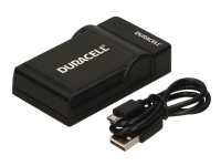 Duracell DRO5941 Replacement Olympus LI-50B USB Charger - Batterilader - svart - for Olympus D-785, TG-860 Stylus Tough TG-810, 860, 870 Stylus Traveller SZ-17 Tough TG-625