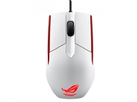 ASUS ROG Sica - Mus - høyre- og venstrehåndet - optisk - 3 knapper - kablet - USB - Isbrehvit - for 15 ROG Strix G15 ROG Zephyrus G14 TUF Gaming F15 F17 FX505 TUF505 ZenBook 13 14