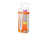 OSRAM LED SLIM LINE - LED-lyspære - form: korn - klar finish - R7s - 12 W (ekvivalent 100 W) - klasse E - varmt hvitt lys - 2700 K