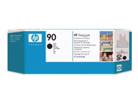 HP 90 - Svart - skriverhode med renser - for DesignJet 4000, 4000ps, 4020, 4020ps, 4500, 4500mfp, 4500ps, 4520, 4520 HD-MFP, 4520ps