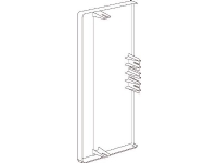 SCHNEIDER ELECTRIC Endestykke TEK-ES 161-3 Højde 72 mm, bredde 161 mm Hvid RAL 9016 plast