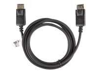Lanberg - DisplayPort-kabel - DisplayPort (hann) til DisplayPort (hann) - DisplayPort 1.2 - 300 V - 1.8 m - 4K-støtte - svart