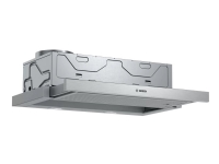 Bosch Serie | 4 DFM064A53 - Panser - teleskopisk - Nisje - bredde: 60 cm - dybde: 30 cm - ekstraksjon og resirkulasjon (med ekstra resirkulasjonssett) - med intern motor - metallic sølv