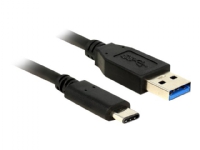 Delock - USB-kabel - USB-C (hann) til USB-type A (hann) - USB 3.1 Gen 2 - 1 m - reversibel C-kontakt - svart