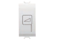 Gewiss Push Button Dimmer 40-300VA 1 module white (GW10902)