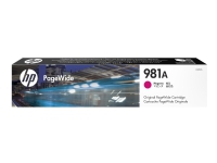 HP 981A - 69 ml - magenta - original - PageWide - blekkpatron - for PageWide Enterprise Color MFP 586 PageWide Managed Color E55650