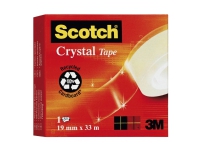 Scotch® crystal klar tape, 1 rulle, 19 mm x 33 m