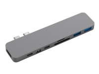 Sanho HyperDrive PRO 8-in-2 Hub - Dokkingstasjon - USB-C