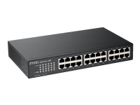 Zyxel GS-1100-24E - Switch - ikke-styrt - 24 x 10/100/1000 - rackmonterbar, veggmonterbar