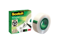 3M Scotch Magic, Gjennomsiktig, Bunte, Dekning, Merking, Emballasje/nedpakking, CE, 33 m, 12 mm