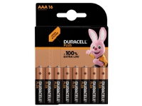Duracell Plus 100, Engangsbatteri, AAA, Alkalinsk, 1,5 V, 16 stykker, Flerfarget
