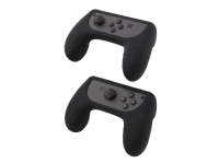 DELTACO GAM-032 - Gripefeste for spillkontroll - svart (en pakke 2) - for NINTENDO Joy-Con, Joy-Con (L), Joy-Con (L)/(R), Joy-Con (R) Nintendo Switch