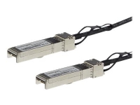 StarTech.com MSA Uncoded Compatible 0.5m 10G SFP+ to SFP+ Direct Attach Breakout Cable Twinax, 10 GbE SFP+ Copper DAC 10 Gbps Low Power Passive Transceiver Module DAC, 10GE Breakout Cable - Lifetime Warranty (SFP10GPC05M) - Direkte 10GBase-koblingska