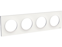 Schneider Electric Odace style Quadruple white frame (S52P708)