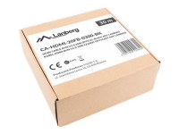Lanberg - Premium High Speed - HDMI-kabel med Ethernet - HDMI hann til HDMI hann - 30 m - svart - Active Optical Cable (AOC), støtte for 4K 60 Hz (3840 x 2160)
