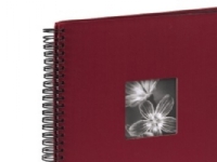 Hama Spiral Album Fine Art, burgundy, 34x32/50, Rød, 10 x 15, 13 x 18, 340 mm, 320 mm