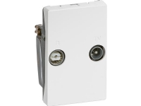 LK FUGA Antenneudtag TV/R slutdåse type TD260E, Class A+, 112 modul, hvid
