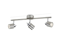 Philips Essentials Spot, Overflateegnet, GU10, 3 ampuller, 220 - 240 V, Kromfarget
