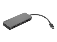 Lenovo USB-C to 4 Port USB-A Hub - Hub - 4 x SuperSpeed USB 3.0 + 1 x USB-C - stasjonær - for Legion 5 15 5 Pro 16 ThinkPad L14 Gen 3 L15 Gen 3 X1 Carbon Gen 10 V15 G2 ITL