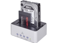 Renkforce rf-docking-07 USB 3.2 Gen 1 (USB 3.0 SATA 2 porte Harddisk-dockingstation med Clone-funktion
