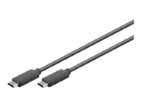 MicroConnect - USB-kabel - USB-C (hann) til USB-C (hann) - USB 3.2 Gen 2 - 20 V - 5 A - 50 cm - USB Power Delivery (100 W), 4K 60Hz støtte - svart