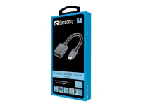 Sandberg - Video adapter - DisplayPort hann til HDMI hunn - 20 cm - 4K-støtte