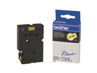 Brother - Svart, gul - Rull (0,9 cm x 8 m) 1 kassett(er) laminert teip - for P-Touch PT-2000, PT-3000, PT-500, PT-5000, PT-8E