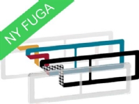 LAURITZ KNUDSEN FUGA CHOICE designramme inkl. 6 farvevalg 2x2 modul, transparent.