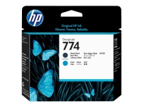 HP 774 - Cyan, matt svart - skriverhode - for DesignJet Z6610 Production, Z6810 Production