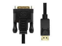 ProXtend - Adapterkabel - DisplayPort (hann) låst til DVI-D (hann) - DisplayPort 1.2 - 2 m - 1080p støtte 60 Hz - svart